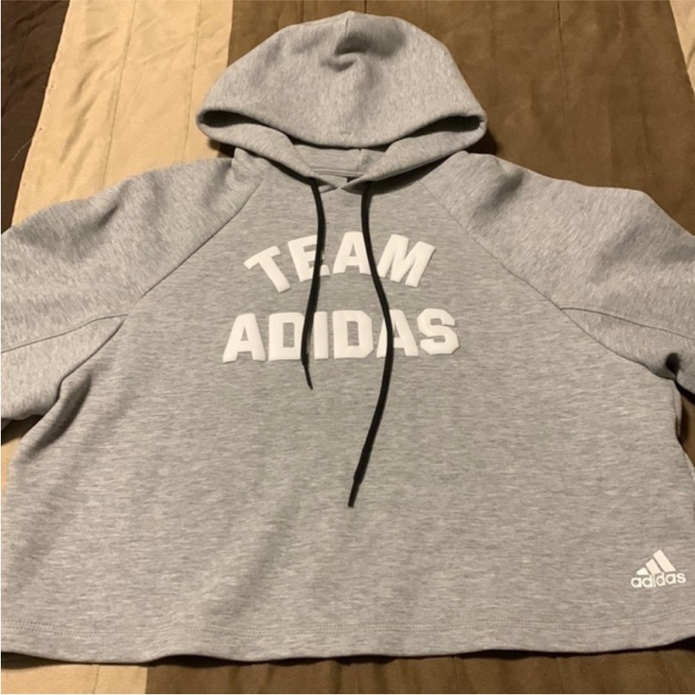 Adidas Gray Team Hoodie